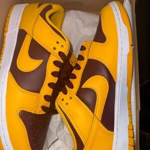 Nike Dunk Low Retro Arizona State University Gold Sneakers